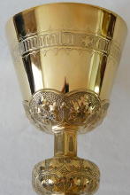 Solid Sterling silver Gothic Chalice